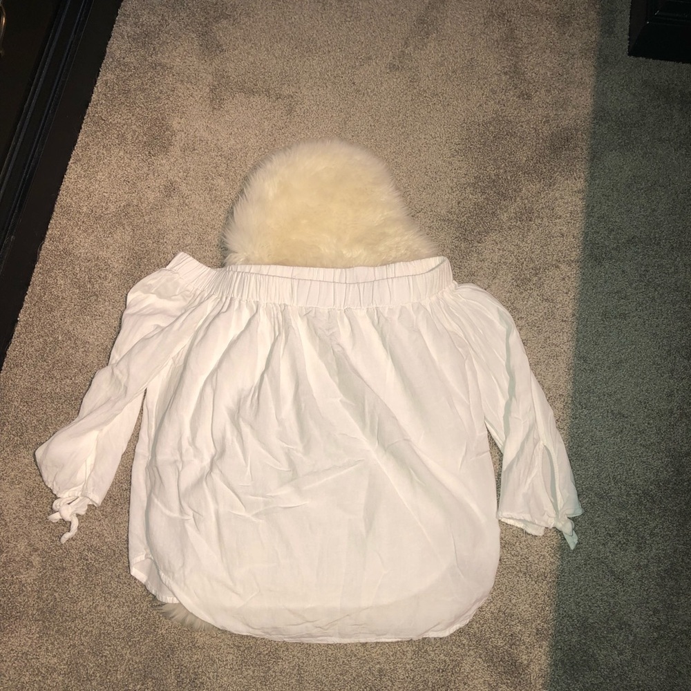 White off the shoulder blouse